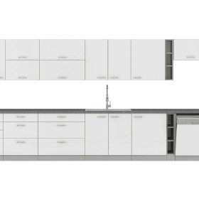 Modułowe meble kuchenne Bianca 260cm stwórz własną kuchnię