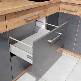 Modułowe meble kuchenne Vigo 260cm matera grafit stwórz własną kuchnię