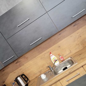 Modułowe meble kuchenne Vigo 260cm matera grafit stwórz własną kuchnię