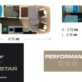 Fiat KAMPER AUTOSTAR P680LJ PERFORMANCE DUCATO 2.2JTD 140KM AUTOMAT 2023 SALON POLSKA FV 23%