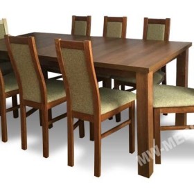8 Krzeseł + Stół Rozkładany 160x90/200 W Super Cenie! PRODUCENT