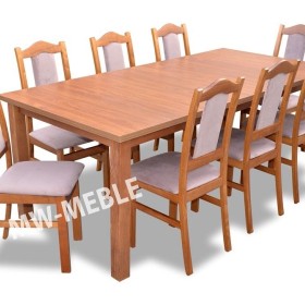 Piękny Stół Rozkładany 160x90/200 + 8 Krzeseł BIS W Super Cenie!!
