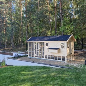 Kurnik z woliera, solidna konstrukcja, wysoki!
