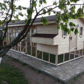 Kurnik z woliera 5x2