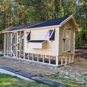 Kurnik z woliera 5x1.6, solidna konstrukcja, wysoki!