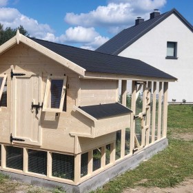 Kurnik dla kur z woliera, solidna konstrukcja!