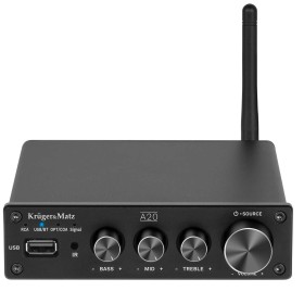 Wzmacniacz stereo Kruger&Matz A20 Bluetooth Optyk 2x100W