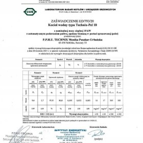 Piec CO  pellet drewno ekogroszek kocioł kotły 10 kW Miro-Mac 5 klasa