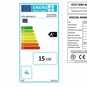Piec CO  pellet drewno ekogroszek kocioł kotły 15 kW Miro-Mac 5 klasa