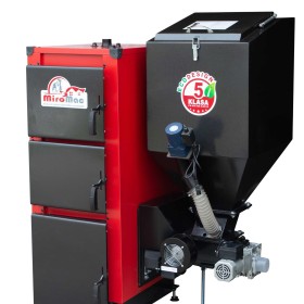 Piec CO  pellet drewno ekogroszek kocioł kotły 24 kW Miro-Mac 5 klasa