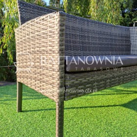 Zestaw Mebli Technorattanowych Narożnik Ogrodowy Tarasowy na Balkon