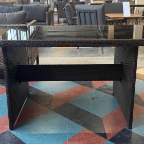 Stół Ogrodowy Technorattanowy Brązowy Okazja Outlet!