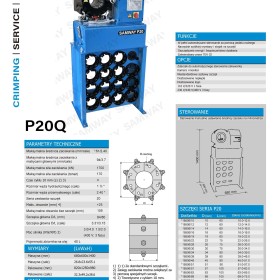 Zaciskarka do węży SAMWAY P20Q + transport + szkolenie + gwarancja +..