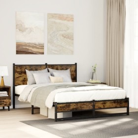 Łóżko Metalowe Młodzieżowe LOFT 90/100/120/140/160/180x200 Dąb Kolory