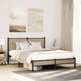 Łóżko Metalowe Młodzieżowe LOFT 90/100/120/140/160/180x200 Dąb Kolory