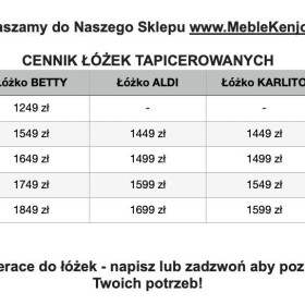 Łóżko Tapicerowane z Pojemnikiem 120/140/160/180x200 Podnoszony stelaż