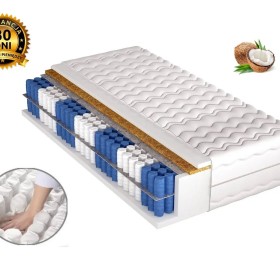 Materac Kieszeniowy sprężynowy Kokos PREMIUM24 90/120/140/160/180x200