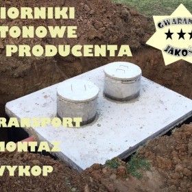 Zbiorniki na Szambo z WYKOPEM, Szczelne Szamba betonowe ŁÓDŹ