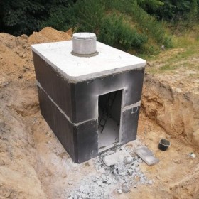 piwnice ogrodowe, ziemianki, piwniczki betonowe, spiżarnia, schron