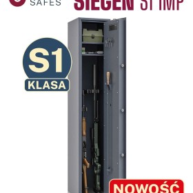 Szafa na broń SIEGEN kl. S1 uchwyt na 5 szt. broni zamek elektroniczny