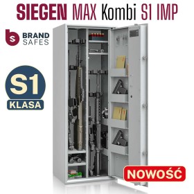 Szafa na broń SIEGEN MAX Kombi kl S1 12 szt. broni