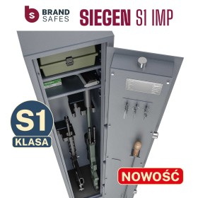 Szafa na broń SIEGEN kl. S1 uchwyt na 4 szt. broni zam. elektroniczny