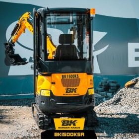 Mini Koparka Berger Kraus BK1500KSR  z kabiną osprzętem YANMAR