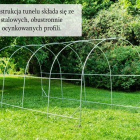 TUNEL FOLIOWY z zbrojoną folią 4,5x2m Foliak 9m2 SZKLARNIA FOLIÓWKA