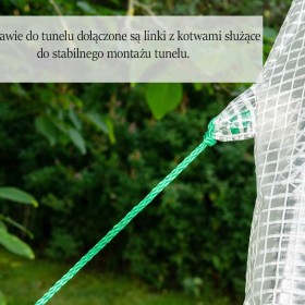 TUNEL FOLIOWY z zbrojoną folią 3,5x2m Foliak 7m2 SZKLARNIA FOLIÓWKA