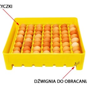 INKUBATOR Półautomatyczny obrót 56 JAJ 230V wylęgarka dla kur drobiu