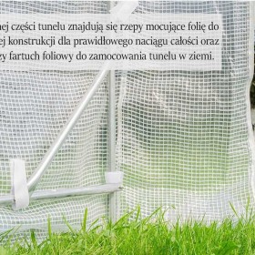 FOLIA ZAMIENNA na tunel ogrodowy 6x3m zbrojona zapas namiot foliak
