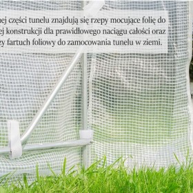 TUNEL FOLIOWY z zbrojoną folią 2,5x2m Foliak 5m2 SZKLARNIA FOLIÓWKA