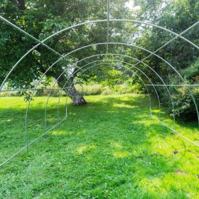 STALOWY TUNEL FOLIOWY z zbrojoną folią 8x3m FOLIOWIEC 24m2 ogrodowy