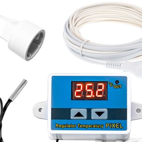 Regulator Temperatury GRZANIE / CHŁODZENIE + Przewód Grzejny 15W 3,5m