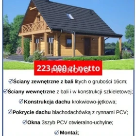domy do wybudowania z bali i szkieletowe