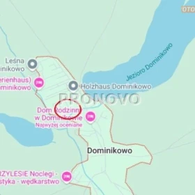 działka nad jeziorem Dominikowo