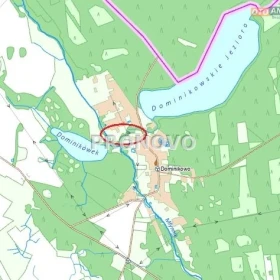 działka nad jeziorem Dominikowo