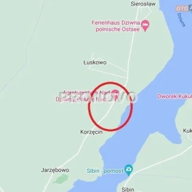 działka nad rzeką Dziwną