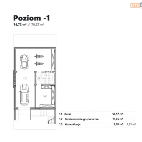 Bliźniak z garażem i ogrodem - 245,38 m2 
