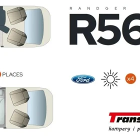 Ford KAMPER RANDGER R560 TRANSIT 4X4 165 KM NOWY! MODEL 2025!