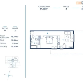 52m2 2pok+ ogródek Gotowa inwestycja 0% Ruczaj 