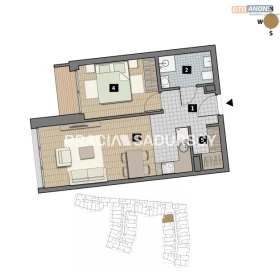 Dostępne mieszkania od 25m2 do 63m2. 