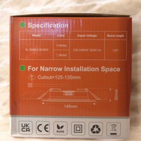 Lampy sufitowe LED ALUSSO, 230V, 10W, 800lm, 3000K/4000K/6500K, IP44
