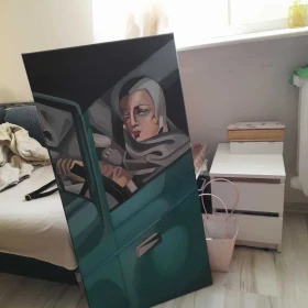 Tamara Łempicka - Kobieta w bugatti 100 na 50 cm