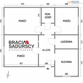 SWOSZOWICE, DOM W ZABUDOWIE BLIŹNIACZEJ, 3 POK 