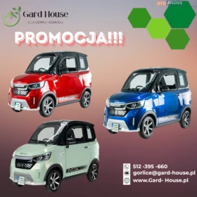 PROMOCJA!!! Skuter elektryczny zabudowany z dachem MICRO CAR BILI BIKE ECOMO 4