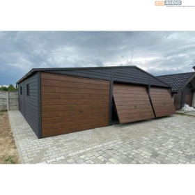 Garaż blaszany 9x6 - Brama 1.90 + automaty