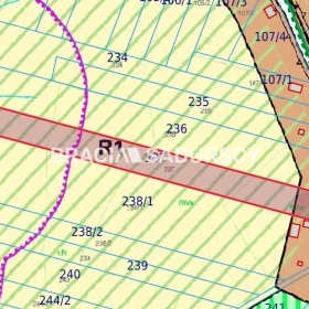  płaska działka o powierzchni 85 arów, w tym 15 a 