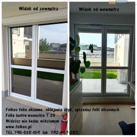 Lustro weneckie na okna w mieszkaniu - Folkos folie weneckie T07, T275, lustro 285, lustro 35.... Warszawa- folie weneckie z usługą oklejania 