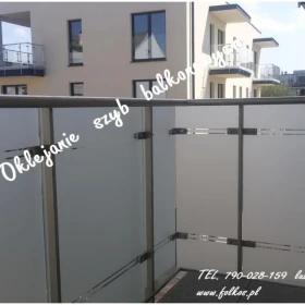 Okleiny balkonowe Pruszków- okleiny na szklane balustrady balkonowe - Usługa oklejania balkonów Pruszków i okolice 